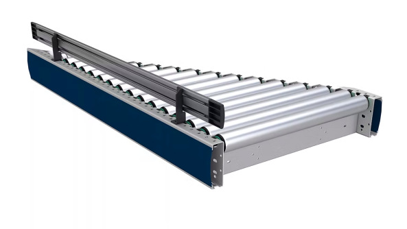 رابط زاویه ۳۰ درجه بخشی از سیستم نوار نقاله گرانشی است که با توجه به موقعیت نصب، نقش مهمی در ورود بار به خط اصلی یا هدایت آن به یک خط فرعی ایفا میکند. این واحد معمولاً بهصورت شیبدار نصب میشود و در نتیجه، سرعت اقلام عبوری با توجه به زاویه شیب، بهطور طبیعی افزایش مییابد.