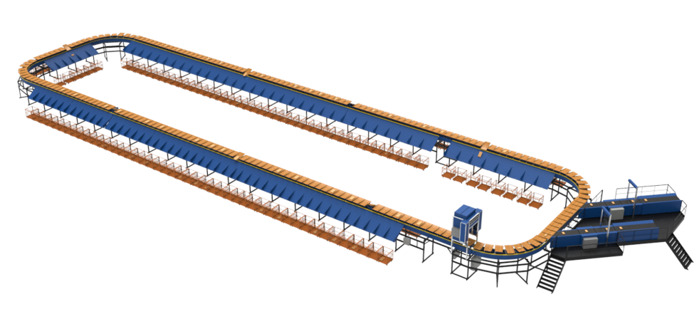 سورتر سینی شیبدار (Tilt Tray Sorter) | دستگاه سورتر | سورتر | ماشین سورتر سورتر سینی شیبدار (Tilt Tray Sorter) دقت و سرعت بالا در مرتبسازی انواع محصولات برای فضاهای محدود ريال سورتر سینی شیبدار برای مراکزی که نیاز به مرتبسازی طیف گستردهای از محصولات در فضاهای محدود دارند، ایدهآل است. این سیستم با ظرفیت پردازش ۸۰۰۰ تا ۲۴۰۰۰ بسته در ساعت، گزینهای مناسب برای کسبوکارهایی است که به دنبال عملکرد صنعتی بالا و انعطافپذیری مناسب هستند.