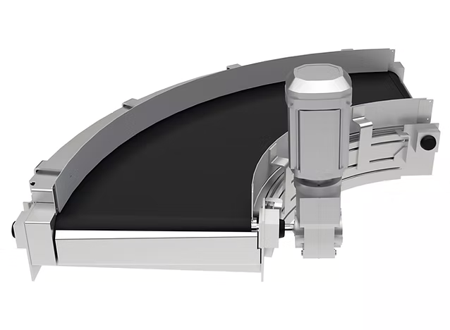 نوار نقاله خمیده 30 درجه نوا نقاله خمیده 30 درجه (30° belt bend)